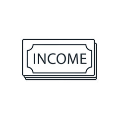 Financial Success Concept with Income Document Illustration for Business and Economy