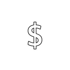 Obraz premium Minimalist Dollar Sign Icon for Financial and Business Concepts