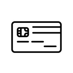 Obraz premium Minimalist Representation of a Credit Card Icon for Financial and Banking Visuals