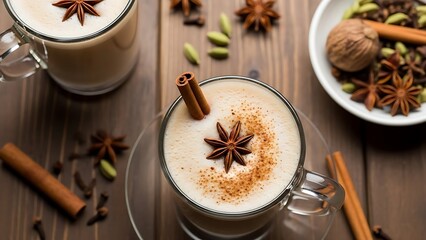 Spicychaidrinkwithcinnamonandanise