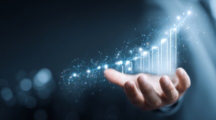 Team collaborating on business growth strategy with financial planning, marketing analysis, economic target planning, and creative innovation in modern corporate workspace