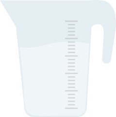 Measuring cup illustration.