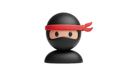 3D Cartoon Ninja Character