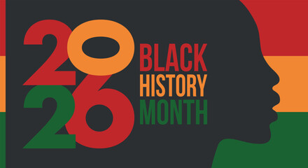 Black History Month. African American History. Celebrated annual. February and October. Poster, card, banner, background. Vector illustration