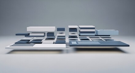 Digital Dashboard Data Structure Abstract Concept