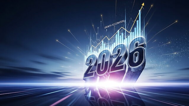 Glowing 2020 new year countdown background