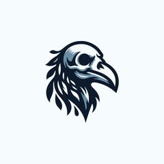 Obraz premium Skull Crow Logo