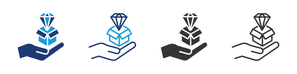 Value icon set collection multi-style.