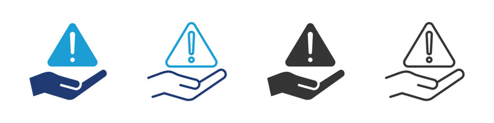 Risk icon set collection multi-style.