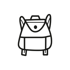 Bag icon cartoon design illustration