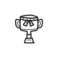 Trophy icon graphic design illustration