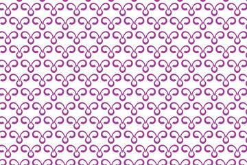 Intricate pattern of interconnected purple loops on white background