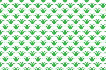Green plant pattern on white background