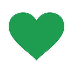 Green Heart Icon Vector Illustration