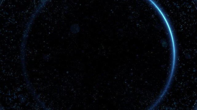 Blue shock wave light effect, Blue technology style shockwave. 4K explosion shockwave effect and diverging waves on transparent background. Glowing shockwave particles. Overlay template.