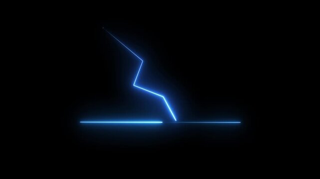 Down arrow business graph chart animation.  Loss business graph icon animation.  Going down graph chart animation.  Decreasing business graph concept.