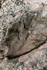 Obraz premium Canyon walls of a mountain river with unusual stone cliffs in the summer
