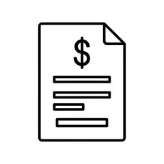 Financial Investment Paper Document with Dollar Sign and Data Representation for Business and Economy Concepts