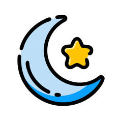 Islamic Crescent Moon Symbol