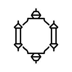 Lantern Border Decorative Design