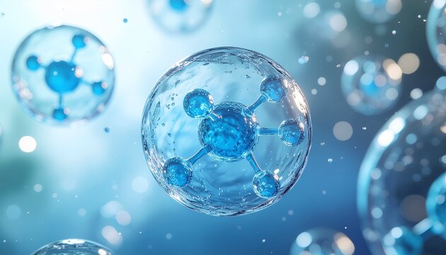 Modern micelle structure illustration showing molecular balance and nanotechnology for cosmetic and biotech applications.