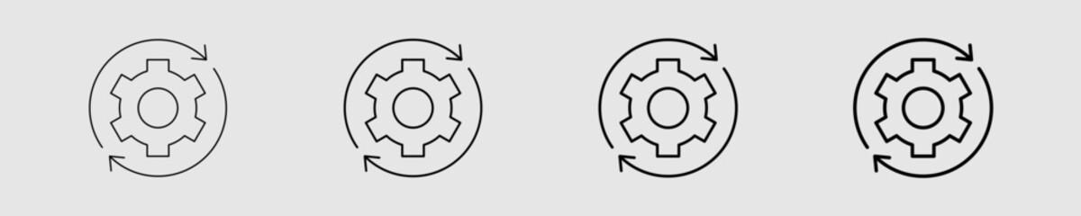 Process Different Style Icon