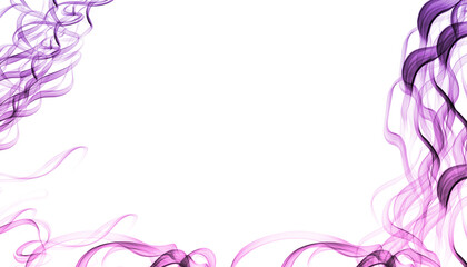 algues violettes sur fond transparent. © tsuiho