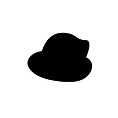 silhouette of men's hats