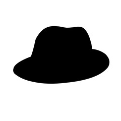 silhouette of men's hats