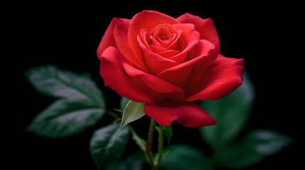 Fototapeta premium single red rose