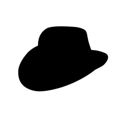 silhouette of men's hats