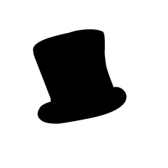 silhouette of men's hats