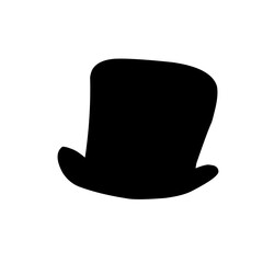 silhouette of men's hats