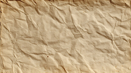 Textured Background of Wrinkled Brown Paper crumpled