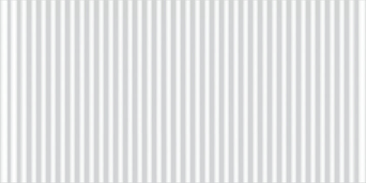 Transparent corrugated plastic ribbed glass background with abstract line patterns. 3D gradient light effects for retail windows or architectural panels. Vintage chrome reflections or polycarbonate.