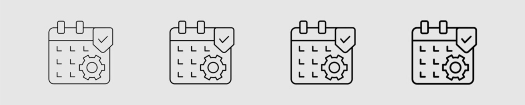 Calendar-Check Different Style Icon