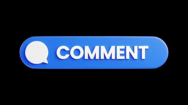 3D Comment Animation | Alpha Loop