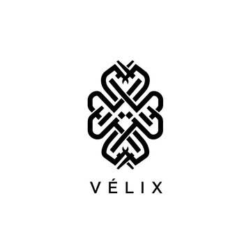 Elegant V?LIX logo design with intricate knotwork symbol.