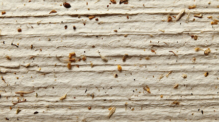 Textured Handmade Paper with Organic Inclusions Close Up