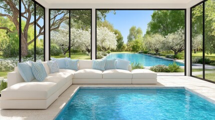 tranquil oasis in the heart of an upscale home