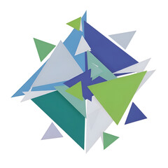 Geometric Shapes in Various Colors.