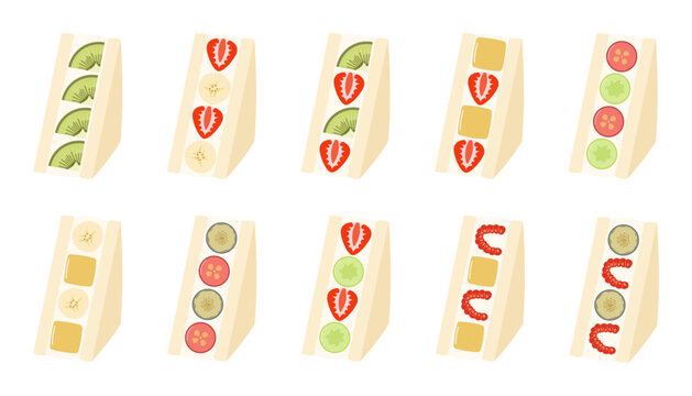 Fruit sando or Japanese Fruit Sandwich