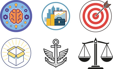 Simple Business Icon Set