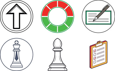 Simple Business Icons Set