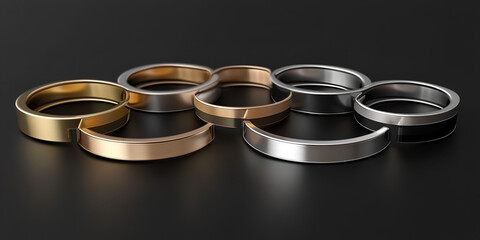 Necklaces Arranged on Jewelry Bust Display with Detailed Craftsmanship