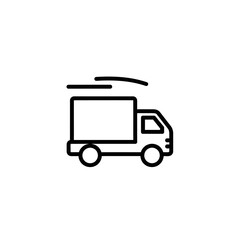 Fototapeta premium Delivery Truck Icon for Logistics and Shipping Services Illustration