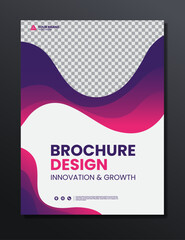 Fototapeta premium purple gradient abstract background flyer design template