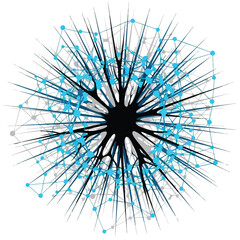 Abstract Big Data Network Connection Visualization