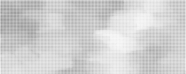 Halftone gradient. Dotted gradient, smooth dots spraying and halftones dot background seamless horizontal geometric pattern vector template