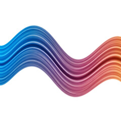 Multicolored Wavy Lines Gradient Design Element.